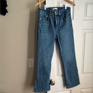 Loft split hem Kick crop size 4